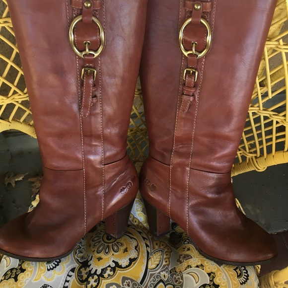 Cognac brown riding boots - Picture 7 of 16